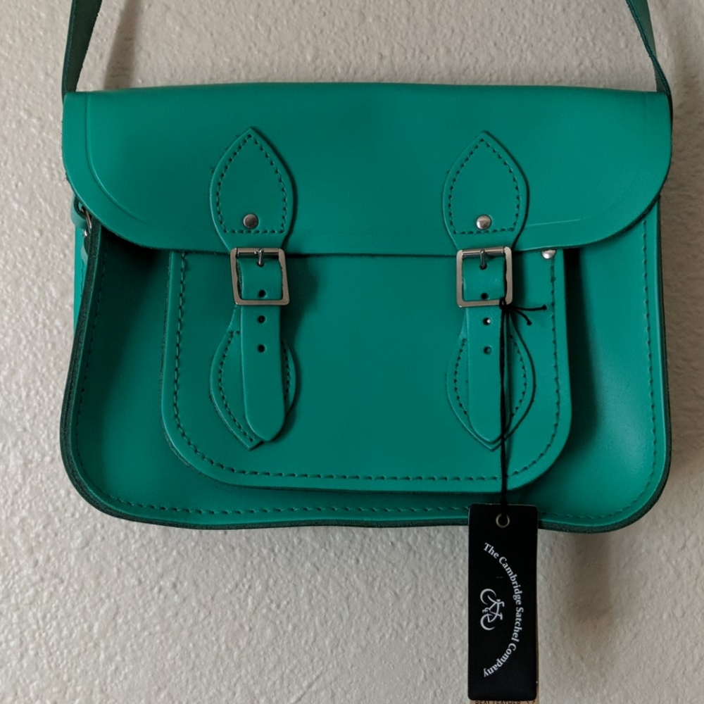 Green Leather Satchel | NWT | Cambridge Satchel Co